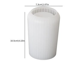 Molde silicona florero rayado 